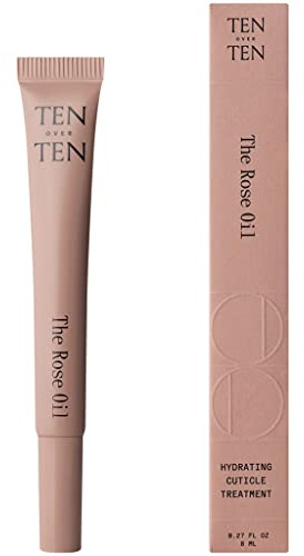 tenoverten - The Rose Oil Cuticle Treatment | Clean, Natural, Non-Toxic Nail Care (8ml)