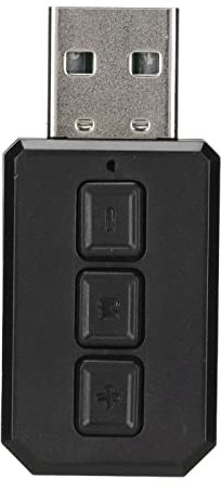 Goshyda Adaptador Bluetooth USB para PC, Bluetooth 5.0 A2DP AVRCP Llamada Manos Libres 2 en 1 Adaptador Inalámbrico BT para PC Televisores Teléfonos Móviles Consola de Juegos