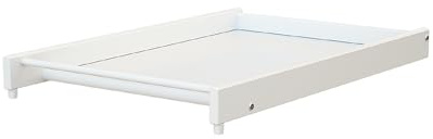 AT4 – Großer weißer ESSENTIEL-Wickeltisch für ESSENTIEL-Babybett aus Holz für 60 x 120 und 70 x 140 cm