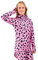 Eivy Damen Icecold Gaiter Top Yoga Shirt, Pink Cheetah, L EU