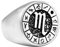 PAMTIER Herren 12 Sternbilder Ring aus Edelstahl Sternzeichen Astrologie Statement Schmuck Silber, Skorpion Größe 65