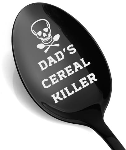 Weihnachtsgeschenke für Papa – Geschenk für Vater, Geburtstagsgeschenke für Vater, der nichts will, personalisierte, lustige coole Geschenke für Papa, Müslikiller-Löffel