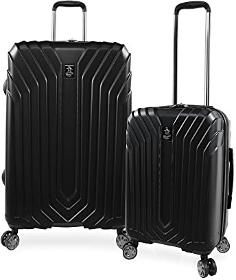 Original Penguin Blake Spinner Gepäck-Set, 2-teilig, Schwarz, Schwarz, 2pc Set, Blake Spinner-Gepäck-Set, 2-teilig