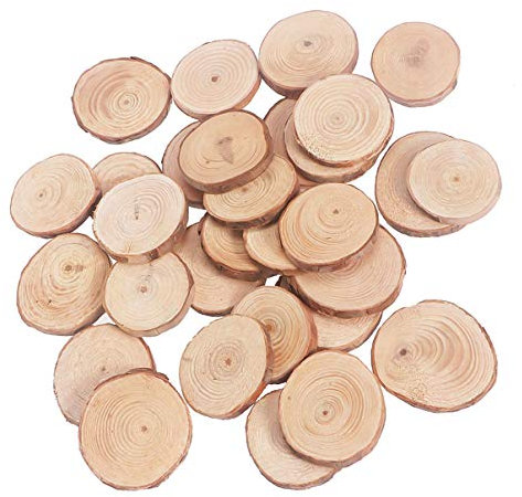 Ciieeo 10st Basteln Mit Holzscheiben Runde Naturholzscheiben Baumscheiben Hochzeit Herzstück Scheibe Holzbrennschablonen Holzscheibenornamente Kind Protokoll Schreibtisch Hölzerner Baum