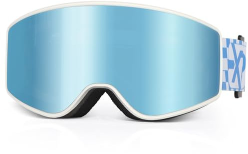 EXP VISION Skibrille Kinder, Ski Snowboard Brille Brillenträger Snowboardbrille Schneebrille Verspiegelt für Junior Jungen Mädchen Teenager 4-14 Jahre