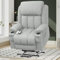 YONISEE Lift Chair Recliners for Elderly, Recliner Chair with Massage & Heat, Extended Footrest, Riser Reclining Chair with Type C+USB, 2 Cup Holders & 4 Side Pockets, 2 Hidden Armrest Storage