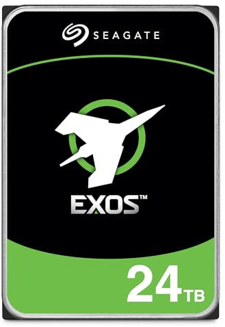 Seagate Exos 24TB Interne Server Festplatte ST24000NM000C 3,5 Zoll HDD SATA 6Gb/s 7200RPM 512MB (Factory Recertified)