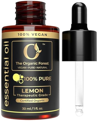 100 % pflanzliches ätherisches Zitronenöl für Haut, Haare, Diffusoren und Aromatherapie | Reines und natürliches Zitronenöl für Akne, Hautpflege und Reinigung | Nimbu Ka Tel |