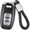 T-carbon autoschlüssel hülle kompatibel mit Audi,Schlüssel Hülle Schutzhülle kompatibel mit A4 A4L A5 A6 A6L A7 A8 Q5 Q8 R8 RS4 RS5 RS6 RS7 S4 S5 S6 S7 S8 SQ5,schlüssel Cover,Schwarz