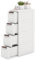 Multigot Bathroom Floor Cabinet On Wheels, Freestanding Slim Storage Cupboard with 3/4/5 Drawers, Mobile Drawer Cabinet Compact Plastic Bathroom Organizer Unit for Living Room Entryway (4-Drawer)