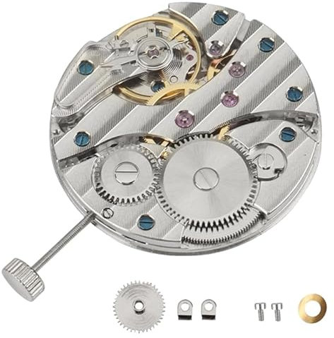 Somoke 6497 ST36 Uhrwerk mechanischer Handaufzug P29 44 mm Stahlgehäuse 6497/6498 ST3600, silber