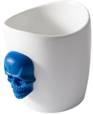 FLCPJGV Taza Creativa de Escalada con Mango para Café, Azul Blanco