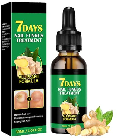 Ginger Nail Treatment, Fungal Nail Treatment, Natural Nail Repair Essence Treatment With 7-Day Shine Renewal, Nail Growth Support Serum, Nail Infection Treatment Visible Effect