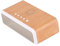 Alarm Clock Charger Station, HD Display Real Time Temperature, 15W Fast Qi Wireless Charging Pad, Adjustable Night Light, for IOS Andriod (Wood Color)