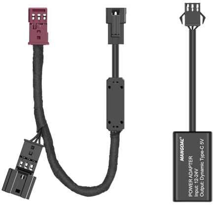 Dash Cam Power Adapter for BMW with 3-Pin Rain Sensor – Hidden Cable Kit for GPS Radar Mirror Camera, Plug & Play Fits All BMW Models with Black 3-Pin Rain Sensor Port