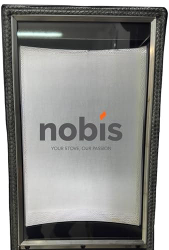 Cristal de puerta original Nobis para estufa A8 Round – A10 Light – A 8 cuadradas