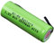 1 batteria di ricambio compatibile con spazzolino elettrico compatibile con Oral-B Triumph 5000 9000 9500 9900, 49 mm x 17 mm.