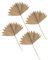 GLEAVI 4 Pezzi Decorazioni Boho con Foglie Palma Secche per Matrimoni e Feste per Naturali e Estive