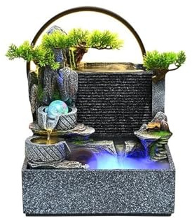 WANGHAI-666 Fontane da Interno Parete divisoria d'Acqua con Rocce, Ornamenti, Acqua circolante, paesaggistica, Soggiorno, Ufficio