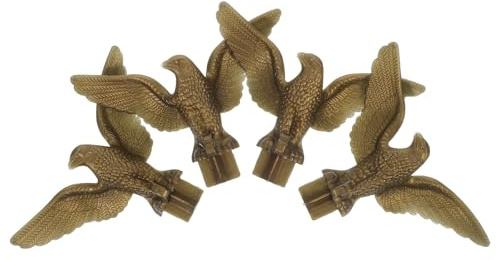 jojofuny 4 Stück Kunststoff Fahnenmastkopf Adler Fahnenspitze Gold