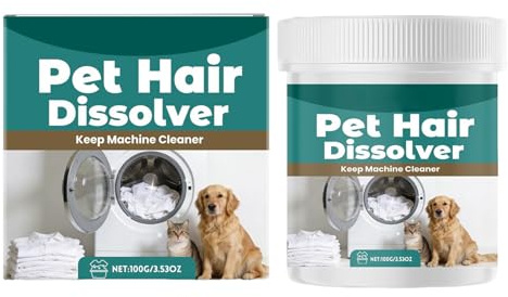 Pet Hair Dissolver for Washing Machine | Gentle Pet Friendly Dissolving Agent - Cat Hair Remover Dissolution | for Clothes Odor Stain Laundry Washer