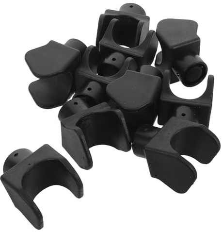 TOYANDONA Lot de 10 Repose-pieds Coulissants en Plastique de U pour Fauteuil Roulant, Accessoires de Rechange Solide, Blocs de Pivot Amovibles Compatibles, Montage Facile pour