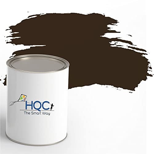 HQC Fence Paint and Garden Shed Paint | Garden Paints | Furniture Paint | Wood Paint | Outdoor Paint | Garden Fence | Quick-Drying Paint | Protection Paint (1L, Brown)