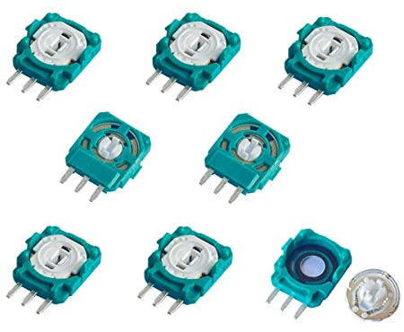 8PCs Ersatz Trimmer Potentiometer Sensor für PS5, PS4, PS3, Xbox und Switch Pro Controller, Trim Pot Widerstände Ersatzteile Sensor für ALPS Analoger Joystick