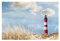 Bilderwelten Vlies Fototapete Strand Leuchtturm in den Dünen Tapete 190x288cm