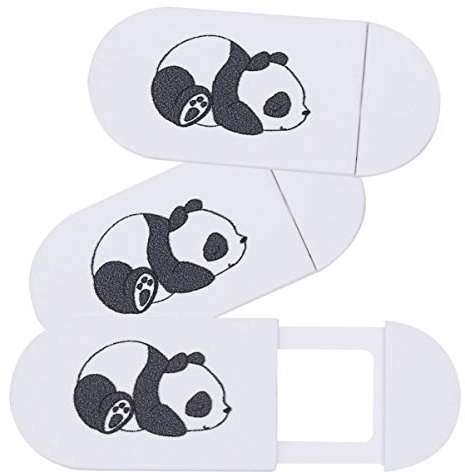 SOLUSTRE 3 Stück Plastik Webcam Abdeckung Folie Niedlichen Panda Muster Web Kamera Abdeckung Privatsphäre Kamera Schieberegler für Laptop-Computer Telefone Tablets