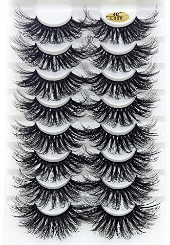 Shihao159 8 Pairs Woman Multilayered Effect Eye Makeup Tools Full Volume Thick Long Natural 25MM Lashes Eye Lash Extension 4D False Eyelashes(4DL028)