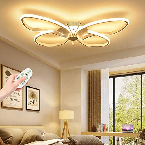 LED Deckenleuchte Schlafzimmer Lampe Modernes Kreatives Design Schmetterlingsförmiges Metall Acryl Kinder Deckenlampe Beleuchtung Wohnzimmer Ultradünne Haushalt Kinderzimmer Esszimmer Kronleuchter
