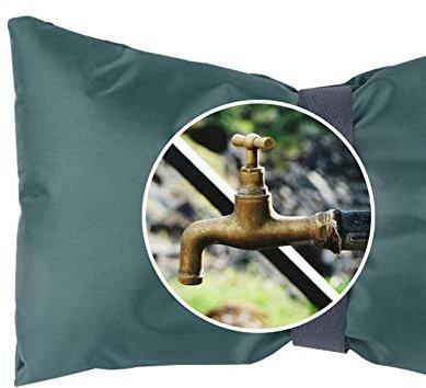 Uposao Thermoschutz für Garten Wasserhahn, Frostschutz und kältebeständig Außen Outdoor Wasserhahn Abdeckung,Verdickung Winterfester Beutel für Wasserhahn,Wasserhahn Socken für Winter,Grün