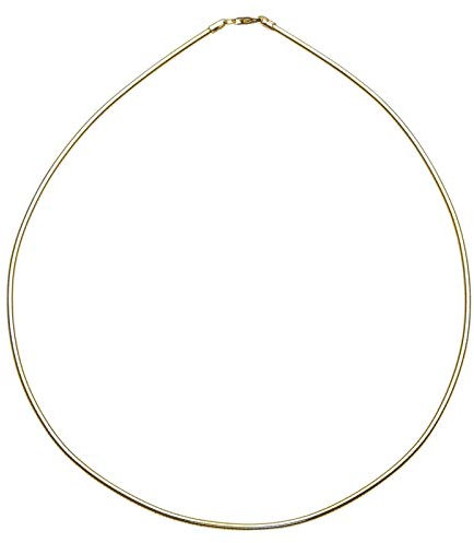 Halsreif - Omega 3,0 mm - Silber 925/000, vergoldet -,