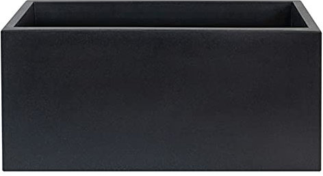 MACETERO DE POLIETILENO ANTRACITA 60x20x20 CM