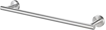 KES Porte-Serviettes Salle de Bain Barre Porte Serviette Acier INOX SUS304 Murale 50 CM Brossé, A2000S50B-2