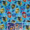 Swafing Paw Patrol Baumwolljersey Stoff für Kinder Coupon (hellblau gestreift, 0,5m)