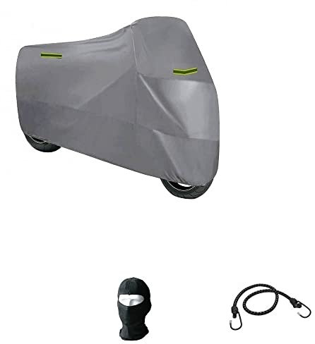 Kompatibel mit Piaggio VelofX 50 Lampen. AE Motorradabdeckung aus Nylon wasserdicht Streifen Fluo Abdeckung für Scooter Motorrad Universal Reißfest Abdeckung 232 x 100 x 125 cm