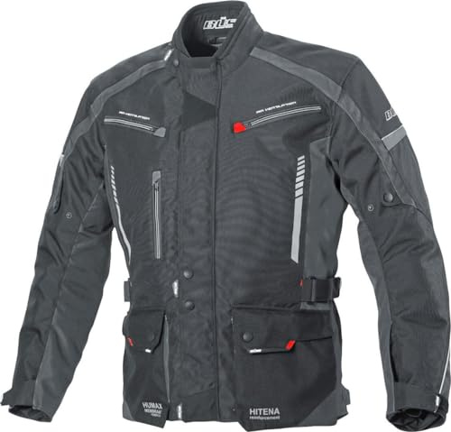 Büse Torino II Motorrad Textiljacke, schwarz/dunkelgrau, Tall 98