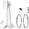 CTXSumTec CCTV Security Camera Corner Pole Mounting Bracket with 2 Loops for Surveillance Dome Camera/IP Camera/CCTV Camera, Dahua Bullet and PTZ Cameras