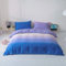 Houseri Blaues Regenbogen-Bettwäsche-Set Cal King Gradient Blau und Lila Bettwäsche-Set California King Size
