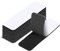 36 Stück Klettband Selbstklebend, 3 x 10cm Doppelseitig Klettverschluss Klebeband Extra Stark Klebepad Klett für Wände Metalle Tür Boden (Schwarz)