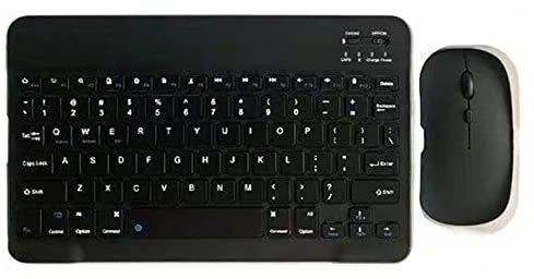 SANON Wireless Bluetooth Keyboard and Mouse Combos,2.4G Portable Keyboard Mouse for Computer/Desktop/PC/Laptop/Tablets and Windows Built in Rechargeable Battery