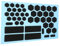 KICHOUSE 1 Blatt Anti-Schweiß-Aufkleber für die Handy Sticker Handy Aufkleber Golfgriff Handyhüllen Tastaturen Computermaus multifunktionales Griptape -Anti-Schweiß-Aufkleber Mini