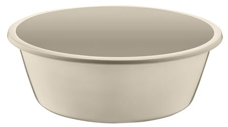 Best House Small Round Basin, Bowl Washing Up Basin Sink Kitchen Easy to Use, Heavy Duty Plastic Basin - 3 litres for Kitchen, Bathroom, and Household Use (Gray, 1 PCS)