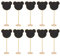Aladeno 10er-Pack Holz-Mini-Kreidetafel-Schilder, Mini-Kreidetafel-Schilder, Nachrichtentafel-Dekoration, Holz-Party-Tisch, Tafel-Dekoration, DIY-Tischschild, Kreidetafel für