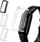 ivoler 3 Stücke Hülle mit Schutzfolie für Fitbit Luxe/Fitbit Luxe Special Edition, Vollständige Abdeckung Stoßfest Kratzfest Schutzhülle Ultradünne Weiche TPU Displayschutz Case, 2 Klar + 1 Schwarz