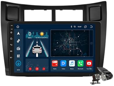 YLOXFW M6 PRO Plus 1,Android 14.0 Autoradio 2 DIN Stereo con 4G 5G WiFi DSP SWC Carplay per Yaris 2005-2012 GPS Navi 9 Pollici Tablet Lettore MP5 Multimediale FM BT Receiver