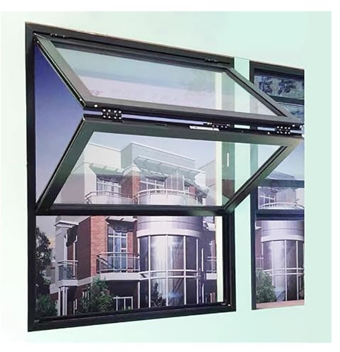 Finestra portatile in vetro temperato ideale per garage e magazzini, dimensioni 80 x 60 cm, facile installazione e costruzione durevole