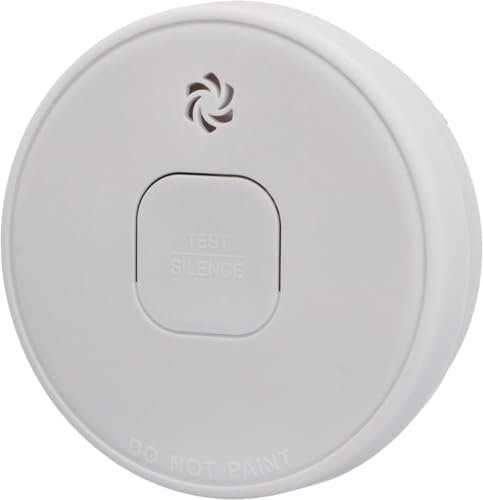 Unitec Rauchwarnmelder VDs 10 Jahre Rauchmelder Zertifiziert nach DIN EN 14604, VDs 3131, 10 Jahre Batterielaufzeit, akustische und optische Anzeige, manuelle Prüffunktion, Alarm 85 dB, weiß